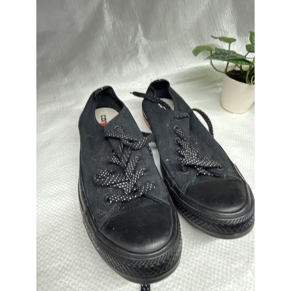 Vintage Converse Chuck Taylor Black MonoTone Low Top Sneakers Athletic 6 Us